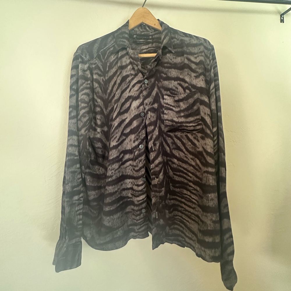 All saints - medium dress shirt long sleeve